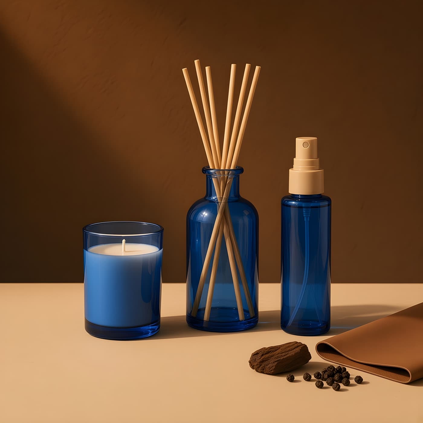 RIMROCK Set, Classic candle, reed diffuser and room spray