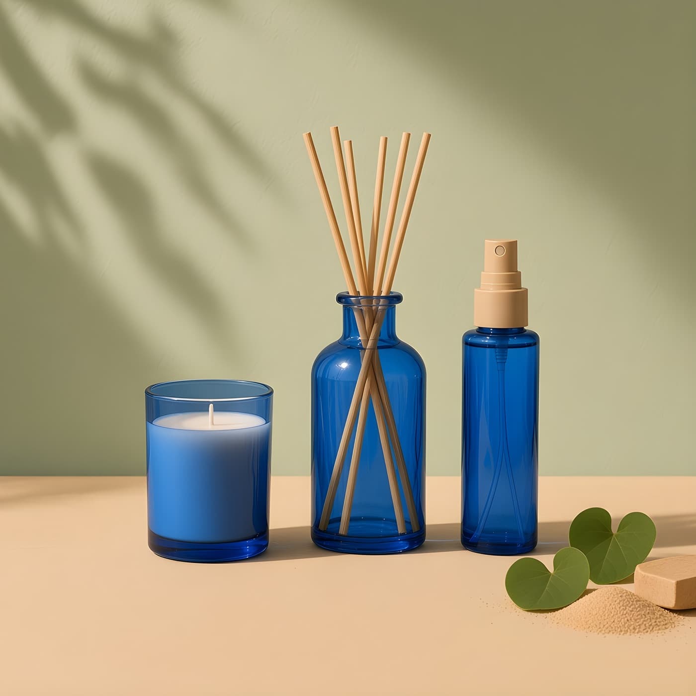 COTTONWOOD Set, Classic candle, reed diffuser and room spray